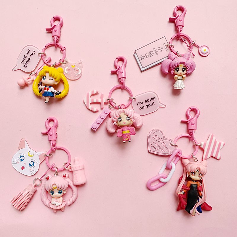 Car Accessories Girly - Chaveiro Kawaii de Sailor Moon, Estilo