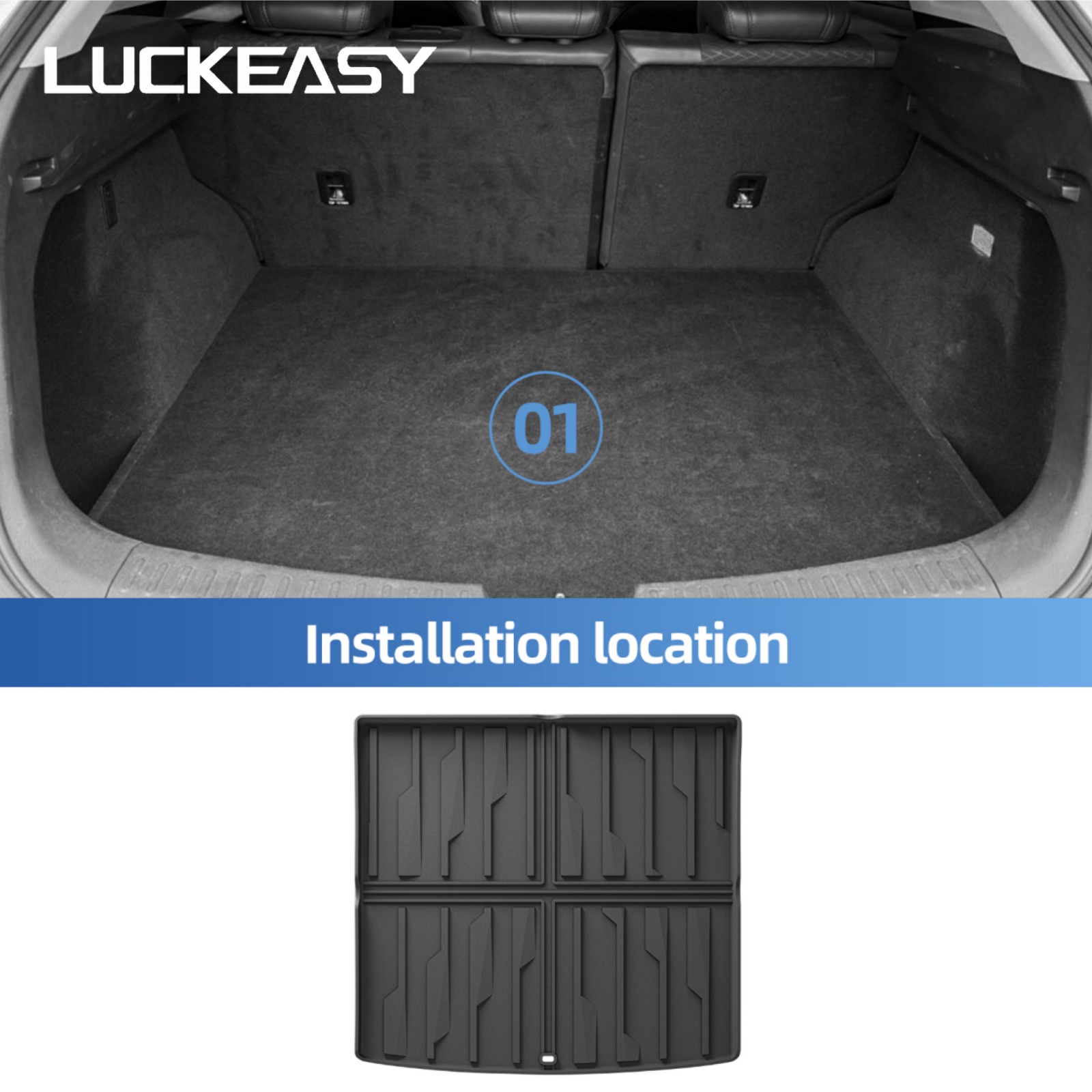 Market Car Accessories - LUCKEASY Tapetes de Carro e Protetor