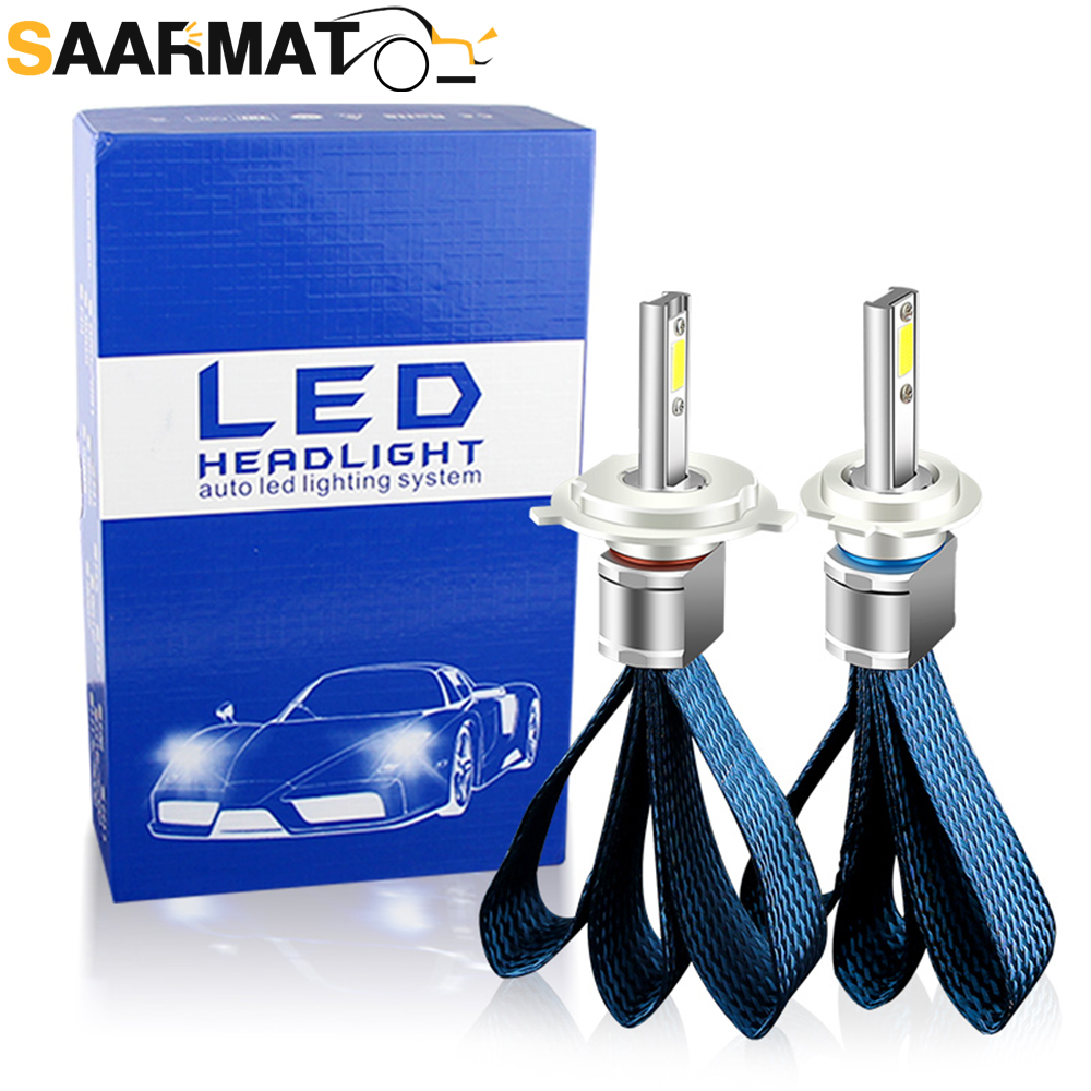 Market Car Accessories - 2 Lâmpadas LED de Farol 8000LM