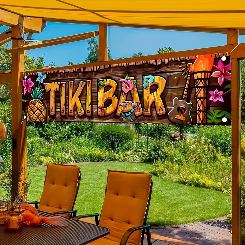 Car Accessories Girly - Tiki bar banner tropical havaiano praia