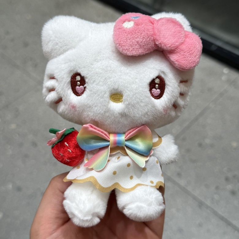Car Accessories Cute - Chaveiro de Pelúcia Kuromi Hello Kitty