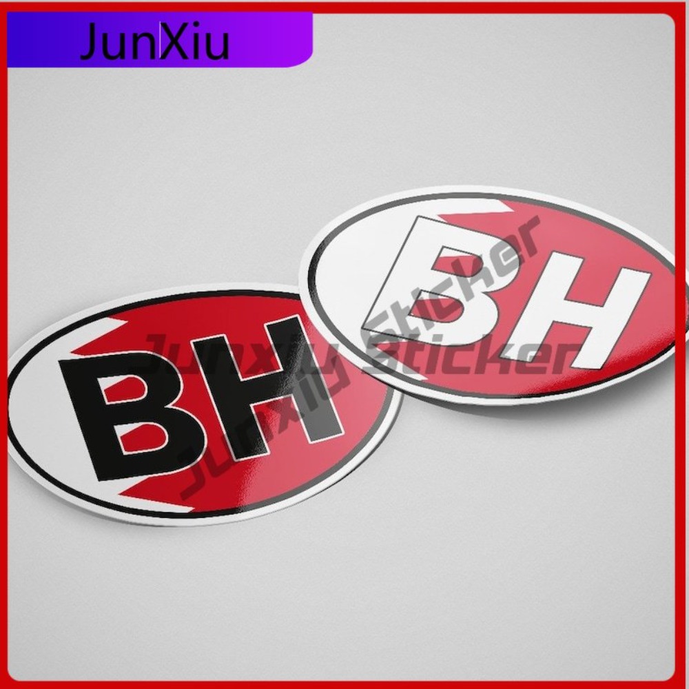 Adesivo Oval da Bandeira do Ba - Car Accessories Bahrain avaliação e preço