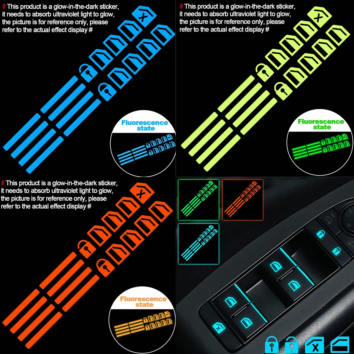 18 Adesivos Luminosos para Bot - Car Accessories Ebay avaliação e preço