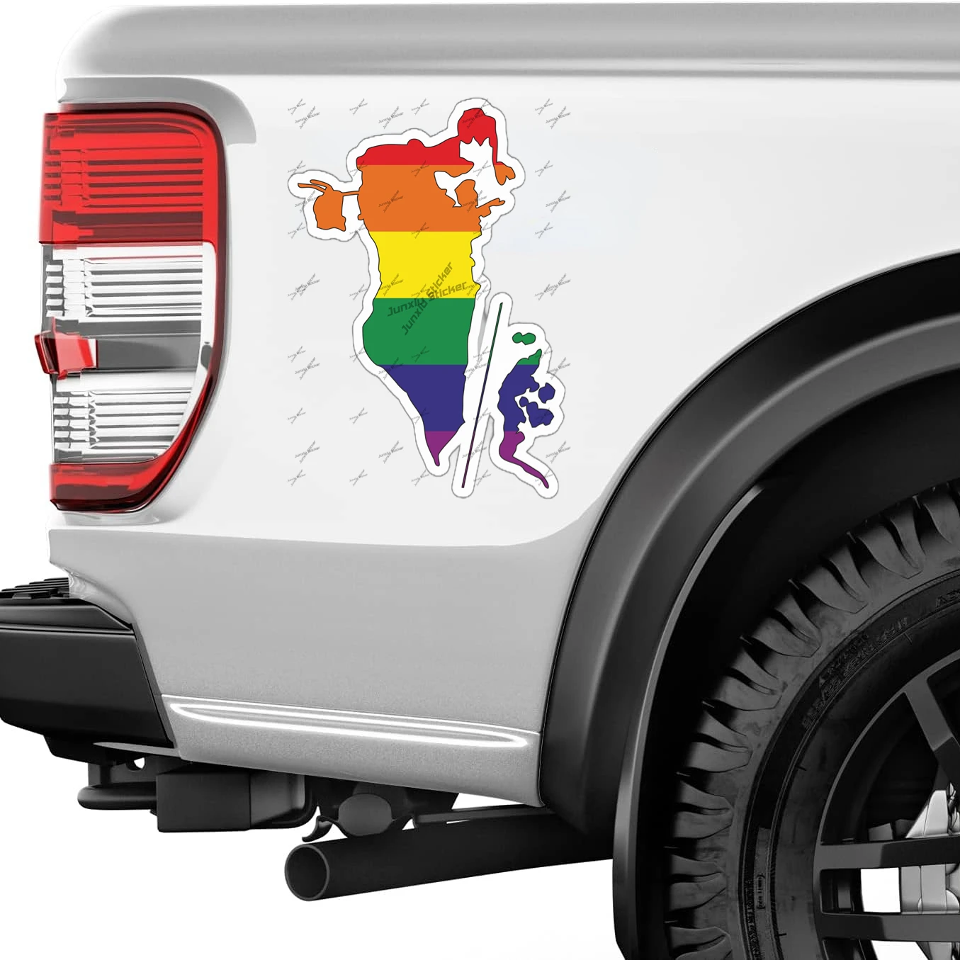Gay rainbow flag sticker for c - Car Accessories Bahrain avaliação e preço