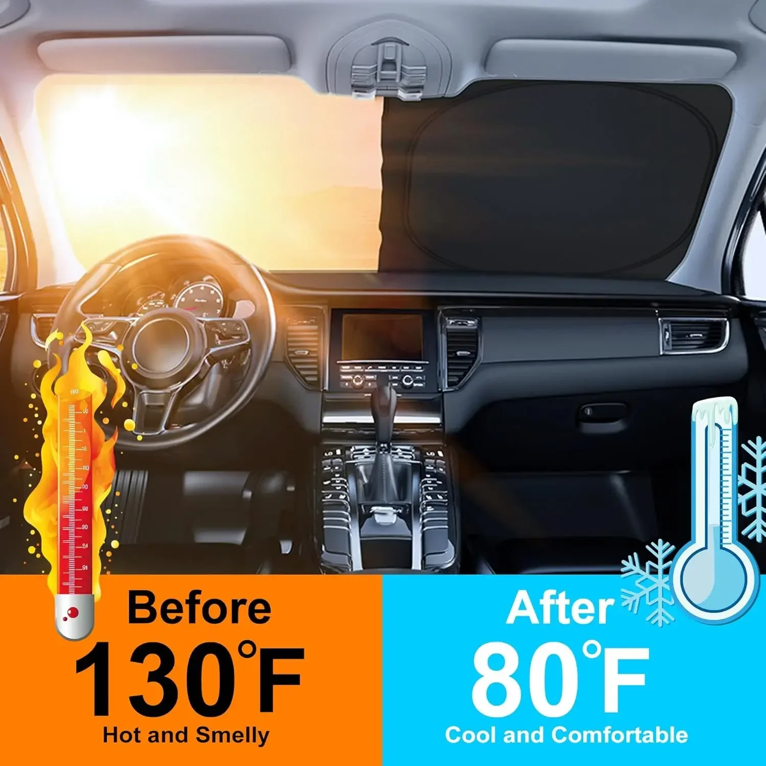 Protetor Solar para Carro, Cob - Car Accessories Interior avaliação e preço
