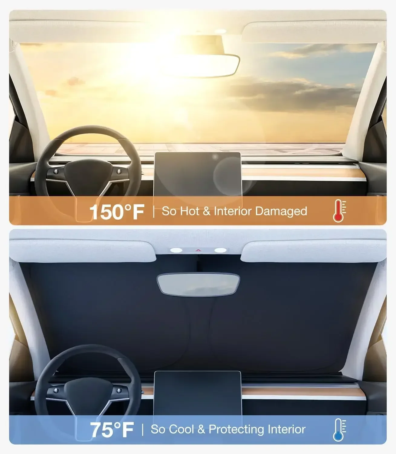 Protetor Solar para Carro, Cob - Car Accessories Interior avaliação e preço