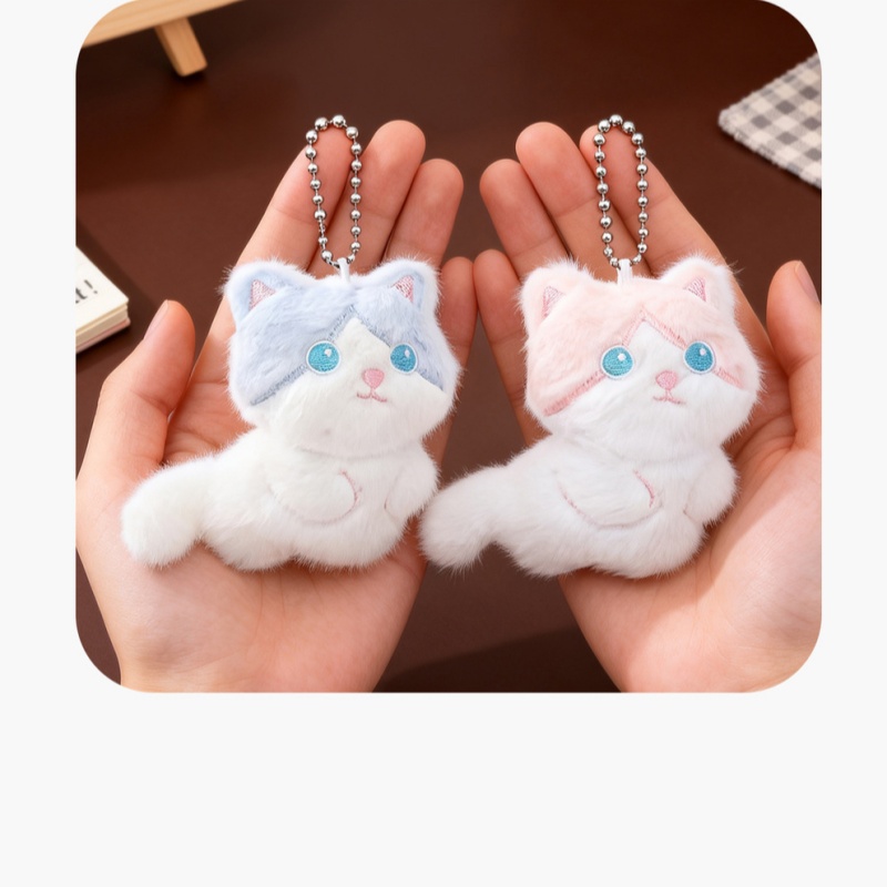   Chaveiro de Pelúcia de Gato  - Car Accessories Cute avaliação e preço